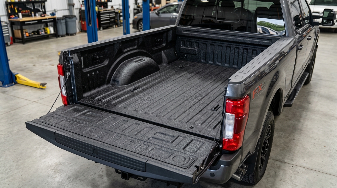 Spray on bedliner coating